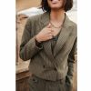 Jackets & Blazers | Freeman T Porter Oceane Corsaire Stripped Short Blazer Woman, Olivine