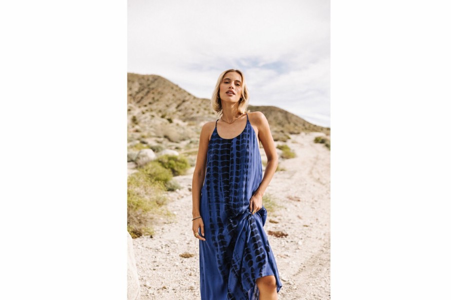 Dresses & Skirts | Freeman T Porter Reeda Tie & Dye Long Printed Dress Woman, Surf The Web