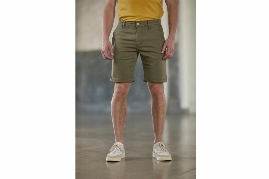 Shorts | Freeman T Porter Gino Short Epic Slim Chino Shorts Man, Deep Lichen Green