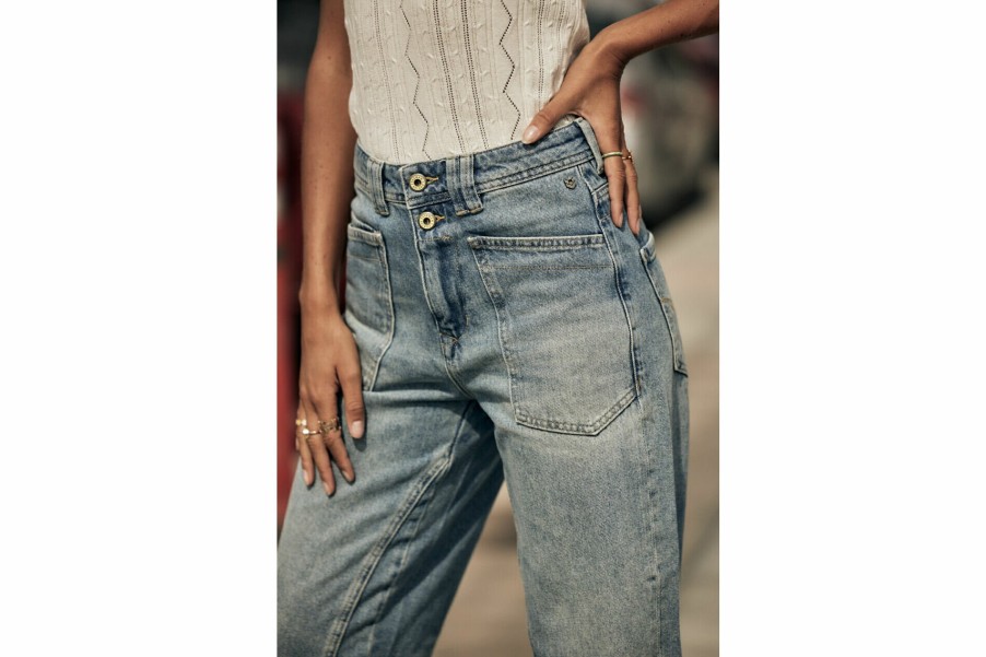 Trends | Freeman T Porter Edita High-Waisted Jeans Woman, Figari