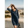 Dresses & Skirts | Freeman T Porter Reeka Acacia Long Sleeves Short Dress Woman, Electric Blue