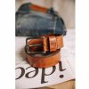 Belts | Freeman T Porter Agust Leather Belt Man, Cognac