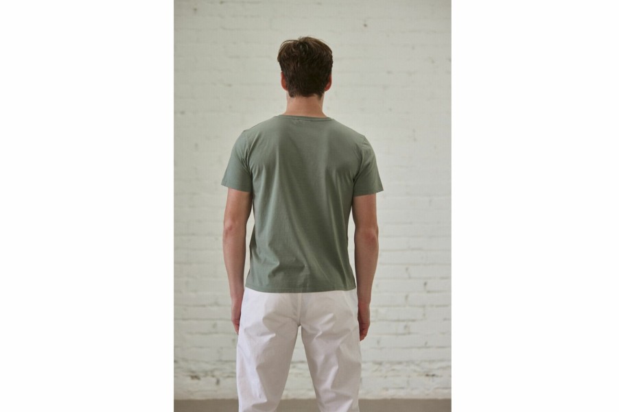 T-Shirts & Polo Shirts | Freeman T Porter Ivander Fury Life Printed T-Shirt Man, Dusty Olive