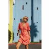 Dresses & Skirts | Freeman T Porter Robene Daisy Short Dress Woman, Fiesta Red