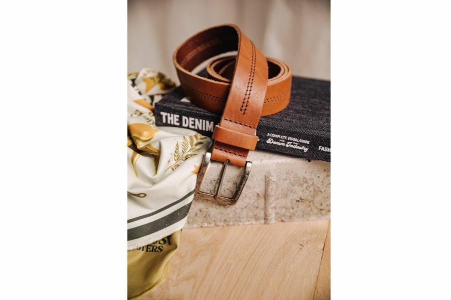 Belts | Freeman T Porter Aloise Leather Belt Man, Cognac