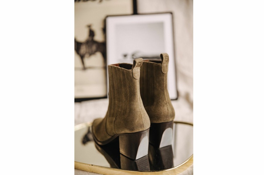 Shoes | Freeman T Porter Teresa Leather Boots Woman, Truffle