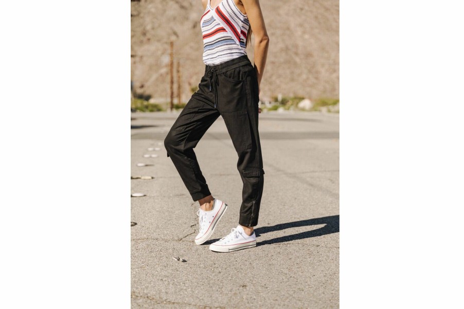 City | Freeman T Porter Celine Jazz Cargo Pants Woman, Black