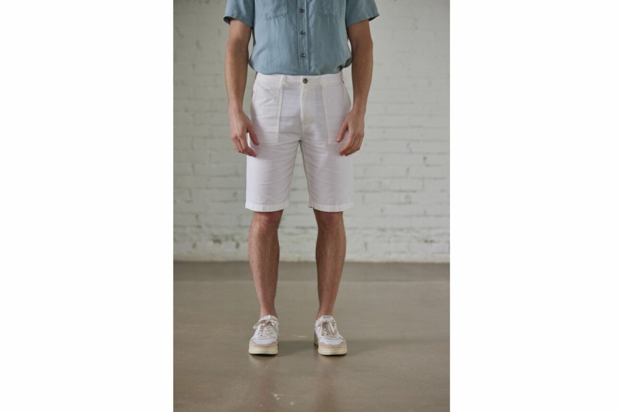 Shorts | Freeman T Porter Bastian Short Utility Cargo Shorts Man, Bright White