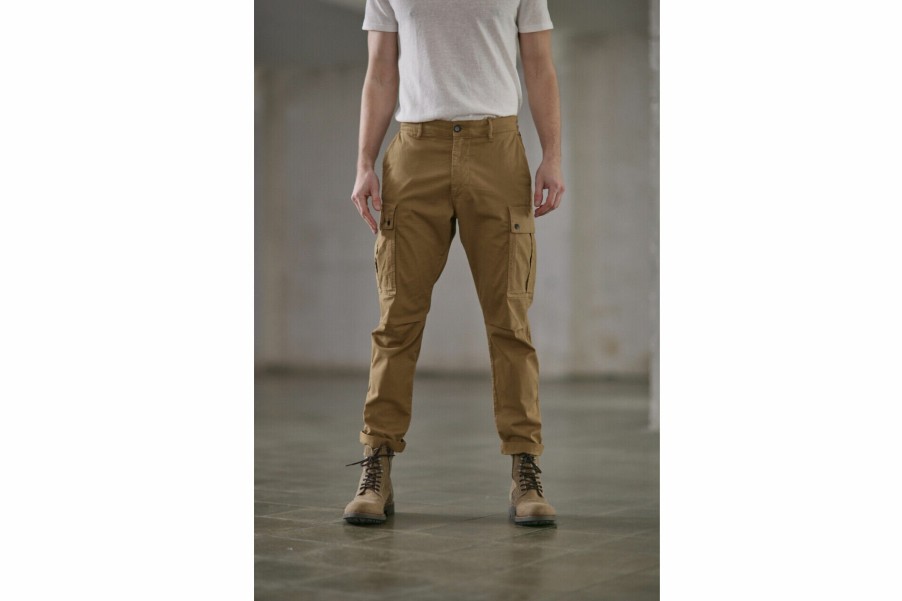 Canvas Pants | Freeman T Porter Hugo Blunt Cargo Pants Man, Kelp