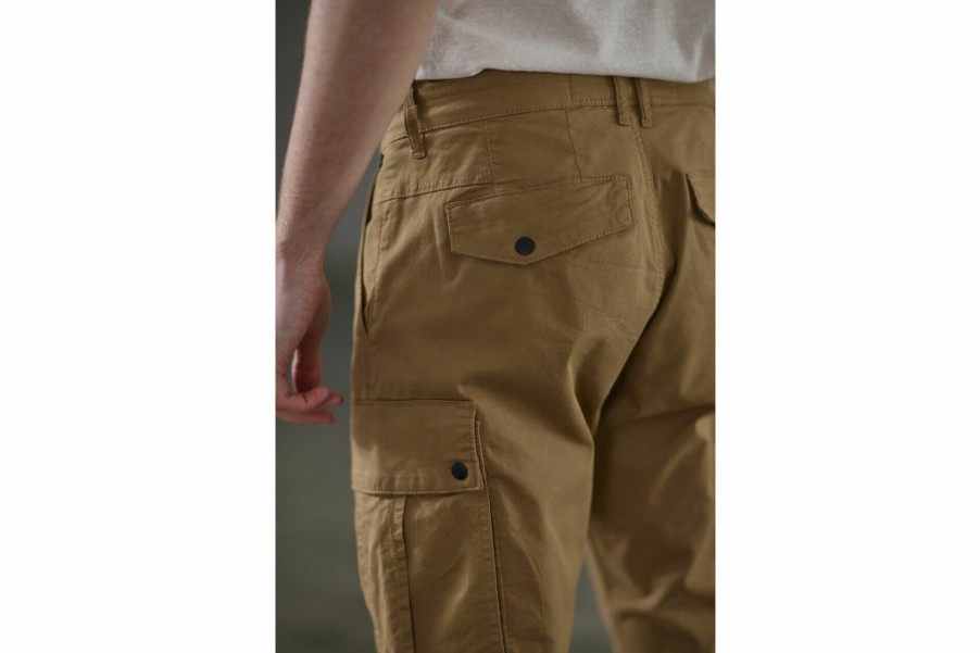 Canvas Pants | Freeman T Porter Hugo Blunt Cargo Pants Man, Kelp