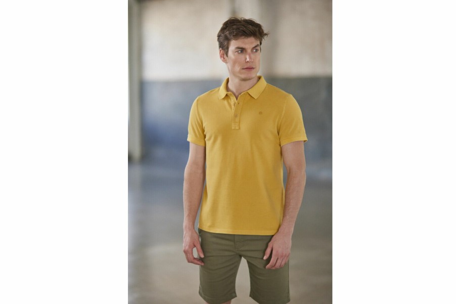 T-Shirts & Polo Shirts | Freeman T Porter Tadley Icon Straight Polo Shirt Man, Spectra Yellow