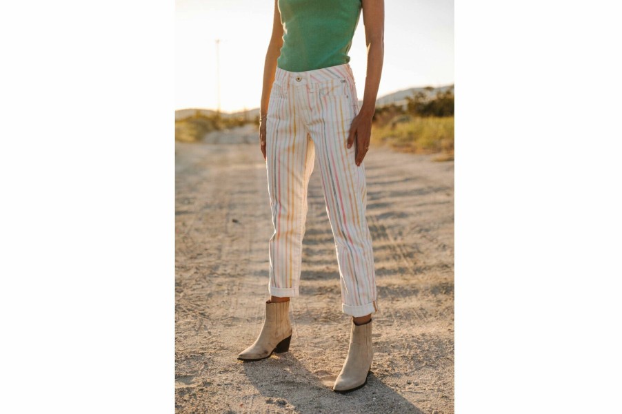 Cropped | Freeman T Porter Timea Tulum Boyfriend Pants Woman, Original