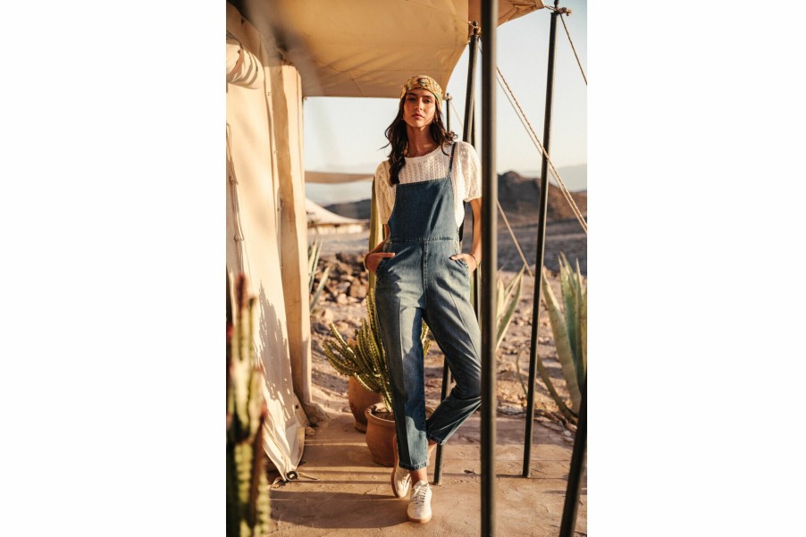 Jumpsuits & Overalls | Freeman T Porter Thalie Denim Denim Dungaree Woman, Milos