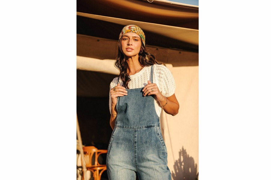 Jumpsuits & Overalls | Freeman T Porter Thalie Denim Denim Dungaree Woman, Milos