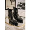 Shoes | Freeman T Porter Teresa Studs Leather Boots Woman, Black