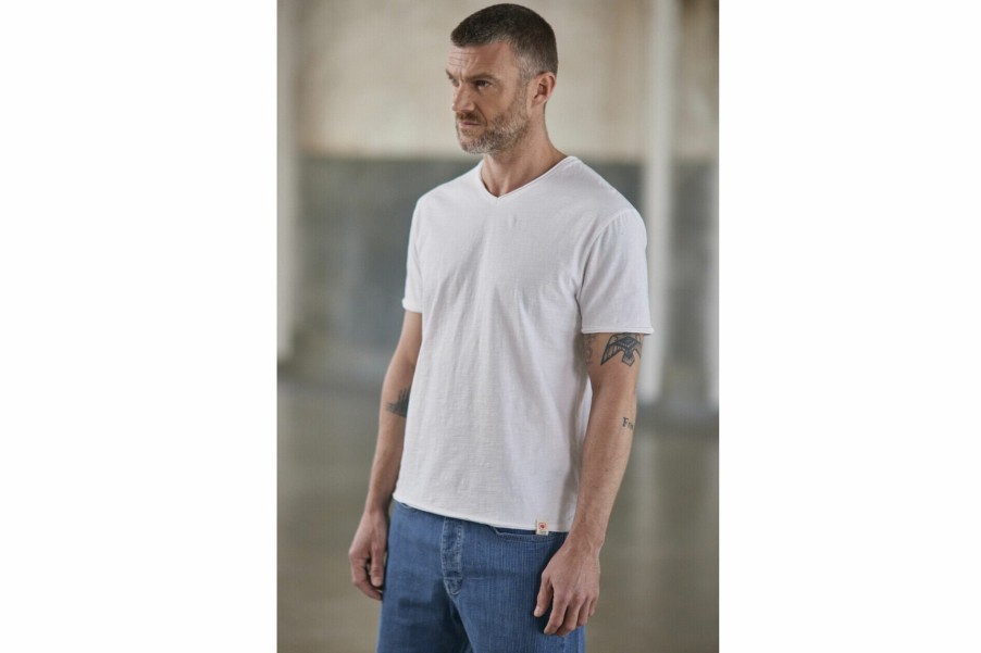 T-Shirts & Polo Shirts | Freeman T Porter Leandro Kansas Slim Fit T-Shirt Man, Bright White