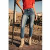 High Waist | Freeman T Porter Alexa High Waist Cropped Skinny Jeans Woman, Saopolo Med