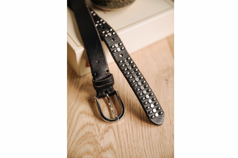 Belts | Freeman T Porter Asdrig Leather Belt Woman, Black