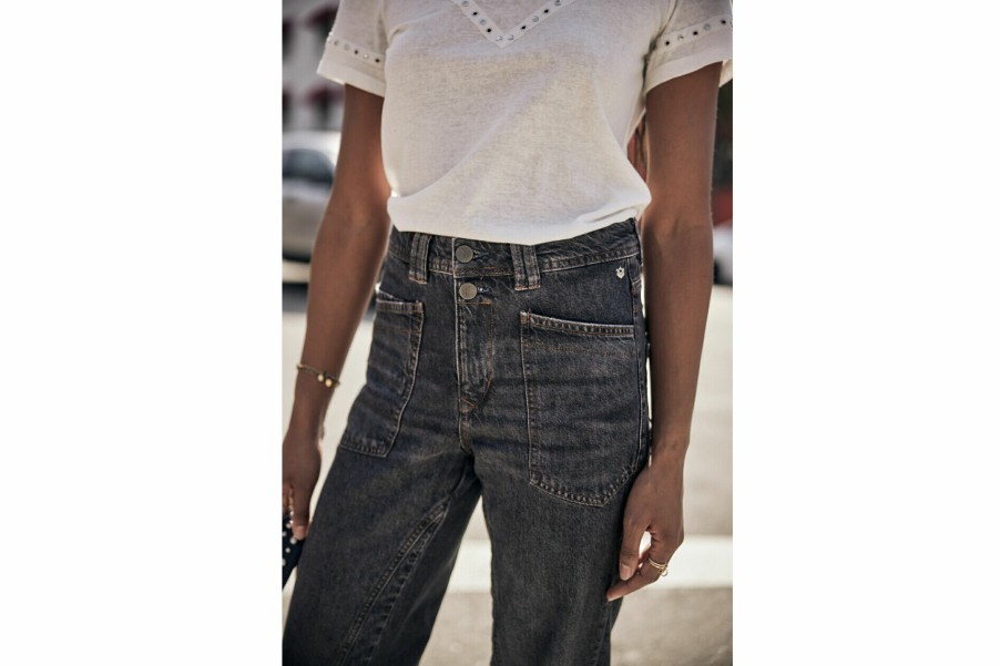 Trends | Freeman T Porter Edita High-Waisted Jeans Woman, Parigi Dark