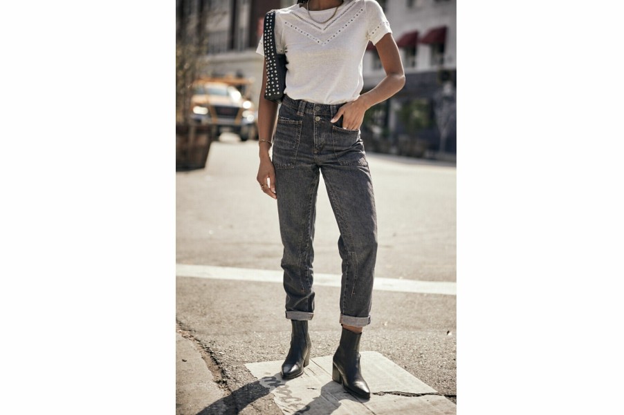 Trends | Freeman T Porter Edita High-Waisted Jeans Woman, Parigi Dark