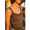 T-Shirts | Freeman T Porter Dansy Rib Slim Tank Top Woman, Loden Frost