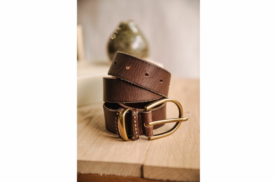 Belts | Freeman T Porter Aja Leather Belt Woman, Brown