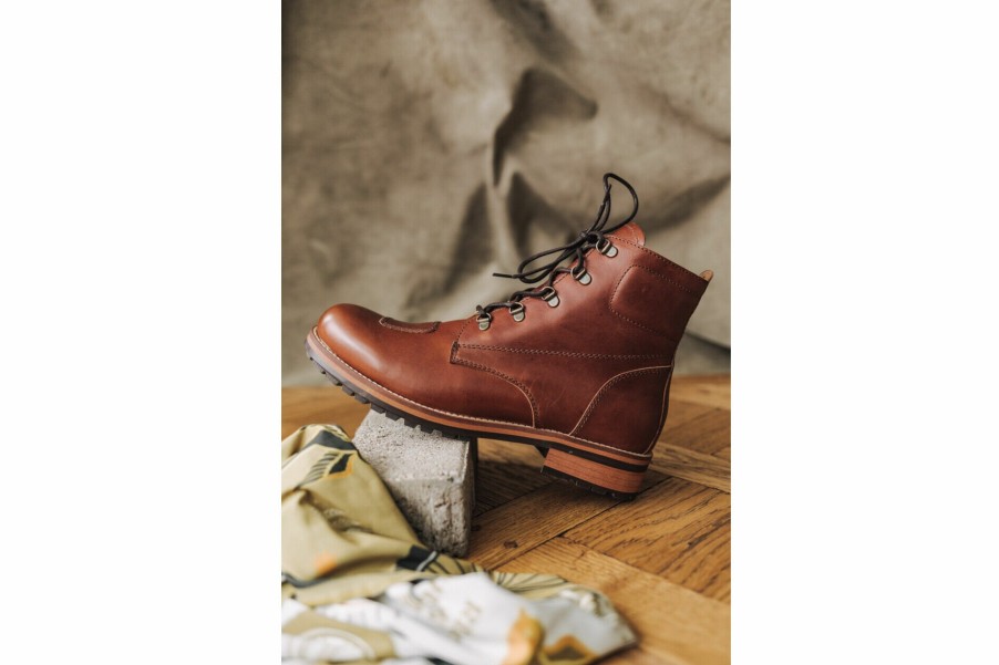 Boots & Sneakers | Freeman T Porter Lord Leather Boots Man, Cognac