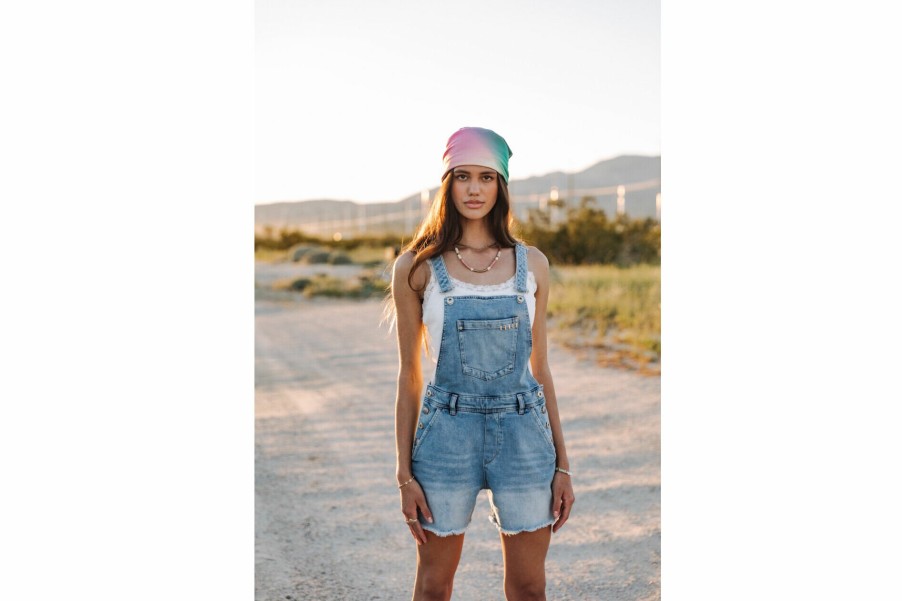 Jumpsuits & Overalls | Freeman T Porter Katalina Denim Dungaree Shorts Woman, Palermo Med