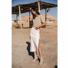 Dresses & Skirts | Freeman T Porter Carla Andalousia Long Denim Skirt Woman, Off White