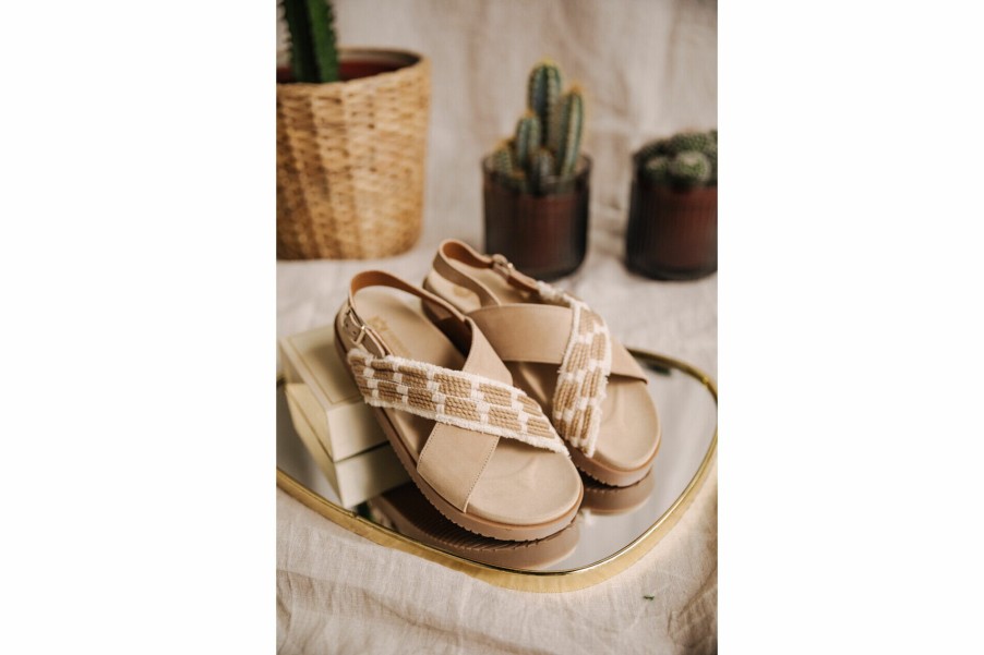 Shoes | Freeman T Porter Jule Rope Leather Sandals Woman, Natural