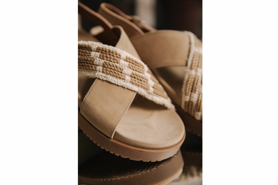 Shoes | Freeman T Porter Jule Rope Leather Sandals Woman, Natural