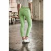 Colored Pants | Freeman T Porter Alexa Cropped New Magic Color Colored Pants Woman, Quiet Green