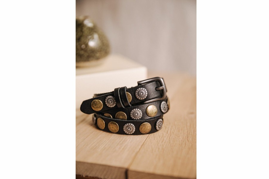 Belts | Freeman T Porter Gertrud Leather Belt Woman, Black