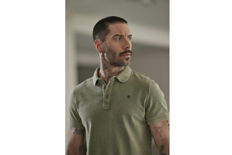 T-Shirts & Polo Shirts | Freeman T Porter Tadley Icon Straight Polo Shirt Man, Dusky Green