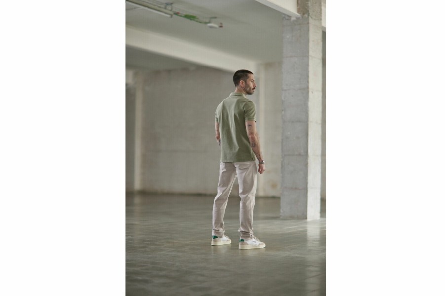 T-Shirts & Polo Shirts | Freeman T Porter Tadley Icon Straight Polo Shirt Man, Dusky Green