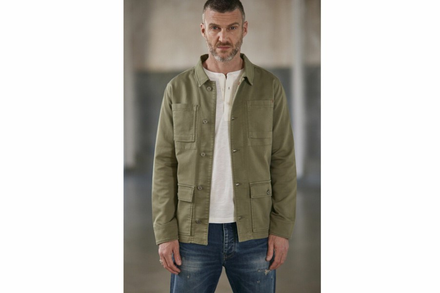 Jackets | Freeman T Porter Luck Epic Workwear Jacket Man, Deep Lichen Green