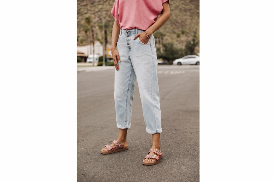 Trends | Freeman T Porter Sloane Boyfriend Cropped Jeans Woman, Scoop