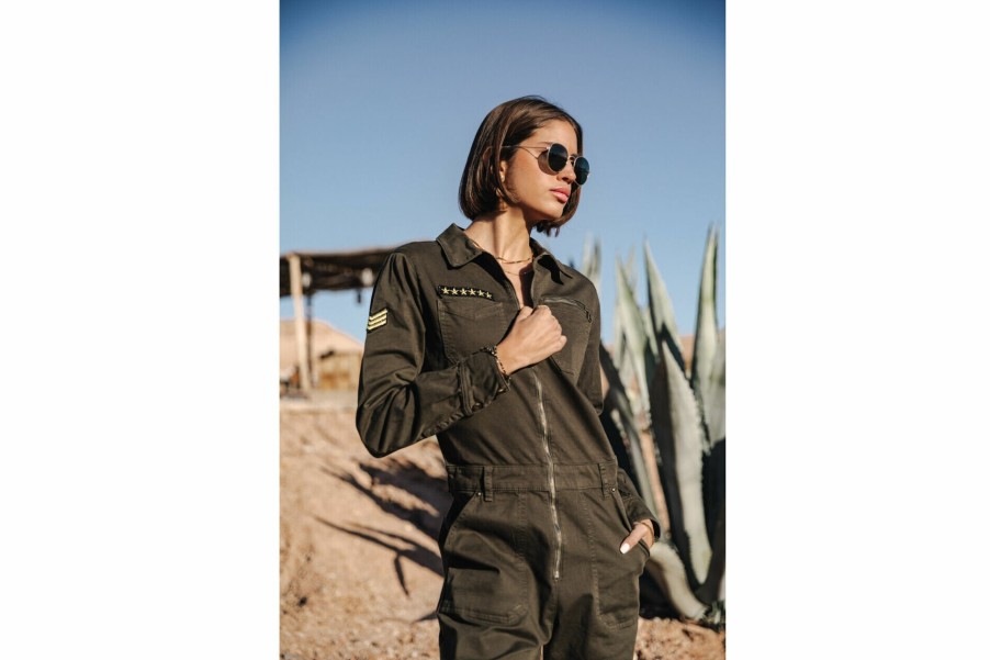 Jumpsuits & Overalls | Freeman T Porter Garance Bootcamp Long Sleeve Jumpsuit Woman, Rosin