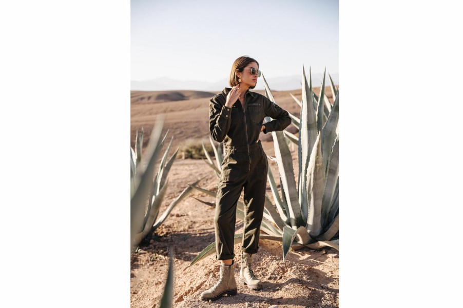 Jumpsuits & Overalls | Freeman T Porter Garance Bootcamp Long Sleeve Jumpsuit Woman, Rosin