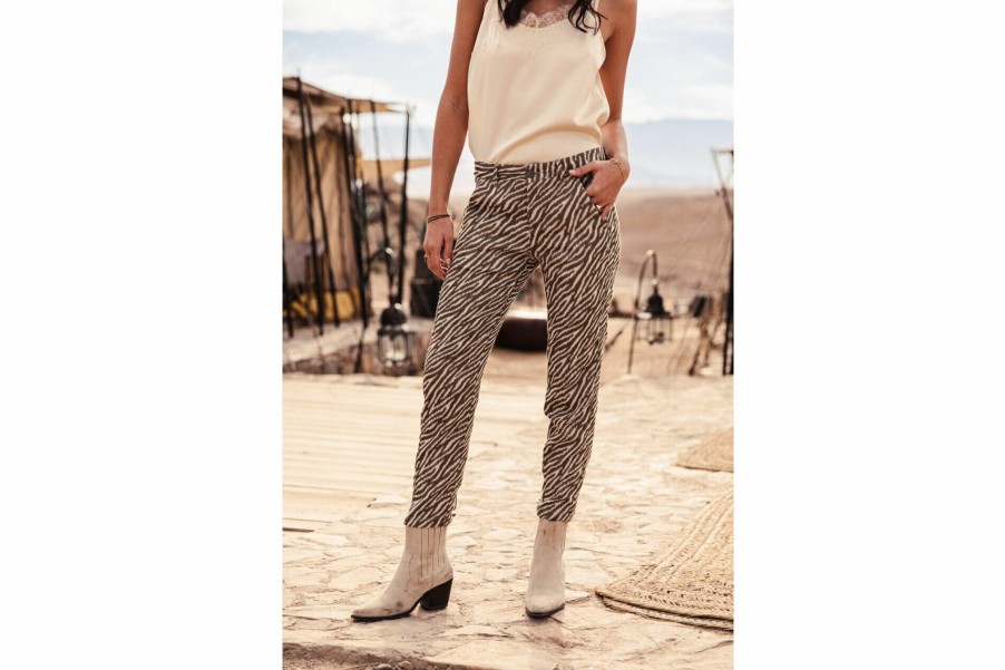 City | Freeman T Porter Claudia Savuti Printed Pants Woman, Original