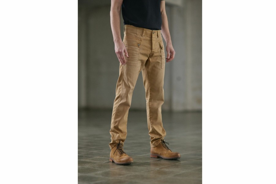 Canvas Pants | Freeman T Porter Pennak Bull Color Workwear Pants Man, Corn