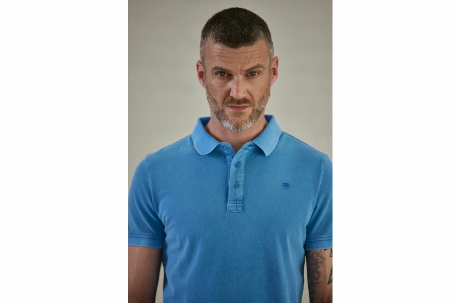 T-Shirts & Polo Shirts | Freeman T Porter Tadley Icon Straight Polo Shirt Man, Princess Blue