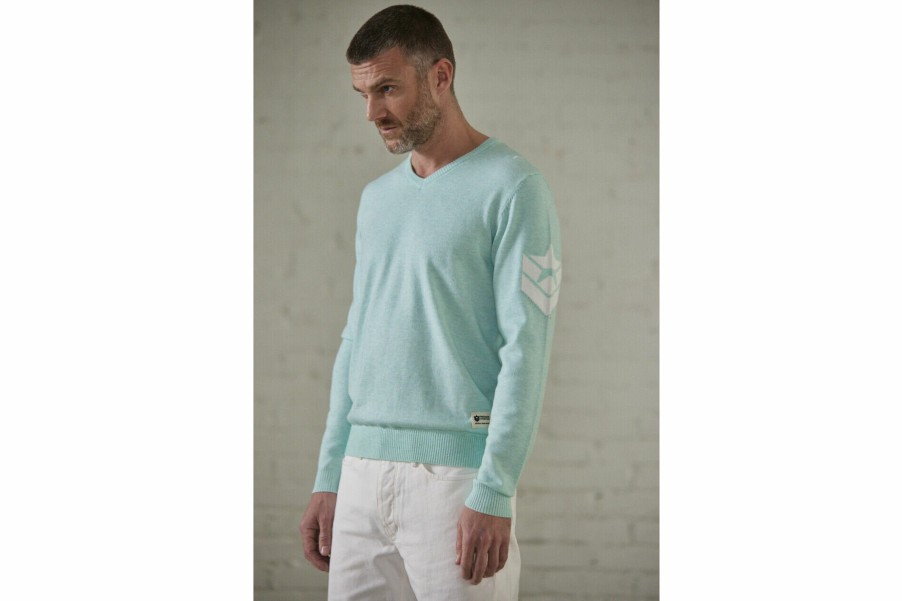 Knitwear & Sweatshirts | Freeman T Porter Edgar Trosa Straight Sweater Man, Glacier