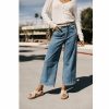 High Waist | Freeman T Porter Nylia Flare Cropped Jeans Woman, Manzana Light