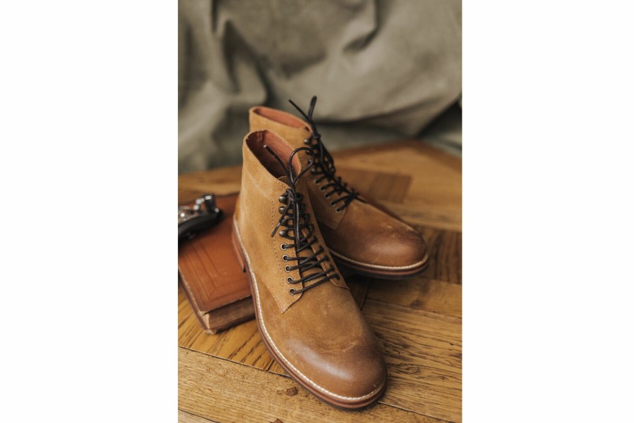 Boots & Sneakers | Freeman T Porter Henry Leather Boots Man, Gold