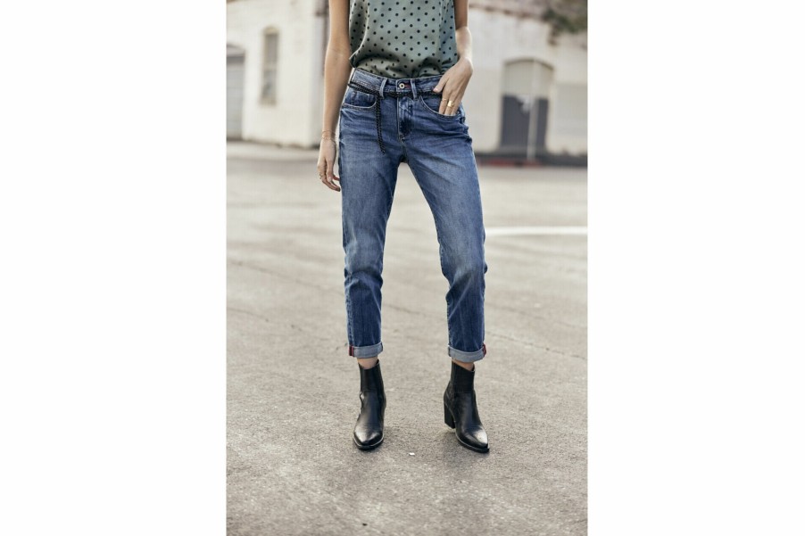 Straight | Freeman T Porter Timea Boyfriend Jeans Woman, Sanremo Medium