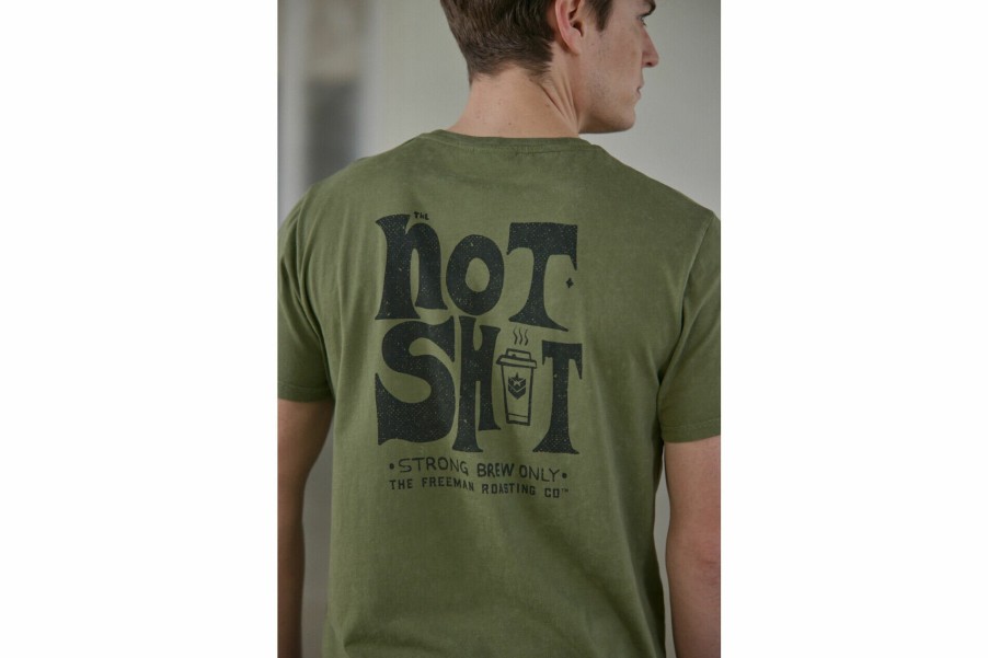 T-Shirts & Polo Shirts | Freeman T Porter Ivander Hot Shot Printed T-Shirt Man, Winter Moss