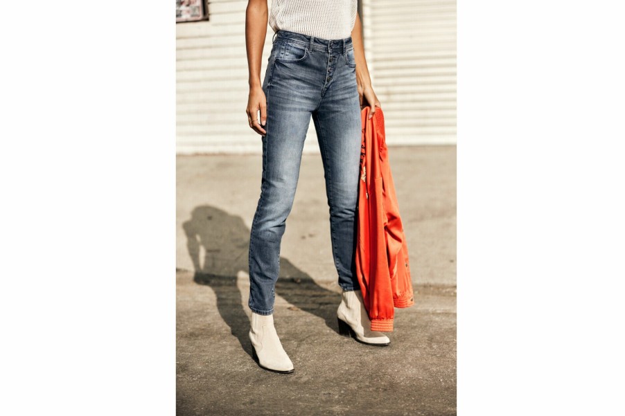 High Waist | Freeman T Porter Meryle Slim High-Waist Jeans Woman, Brazil