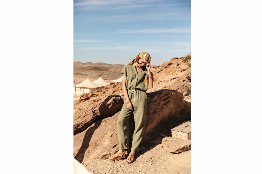 Jumpsuits & Overalls | Freeman T Porter Krisiana Relaxed-Fit Jumpsuit Woman, Olivine