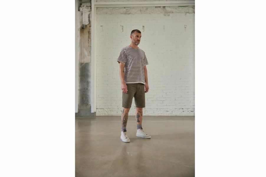 Shorts | Freeman T Porter Bastian Short Utility Cargo Shorts Man, Dusty Olive